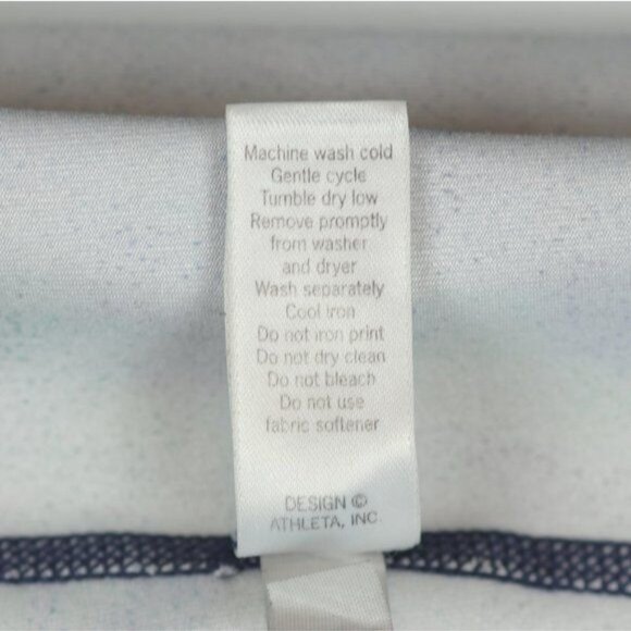 Athleta Mystique Chatarunga Women's Small Blue Green High Rise Capri Leggings - Picture 10 of 10